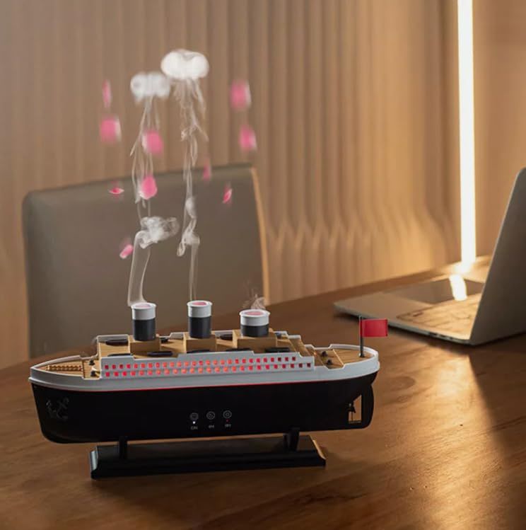 Titanic Steam Ship Design Humidifier Diffuser for Home