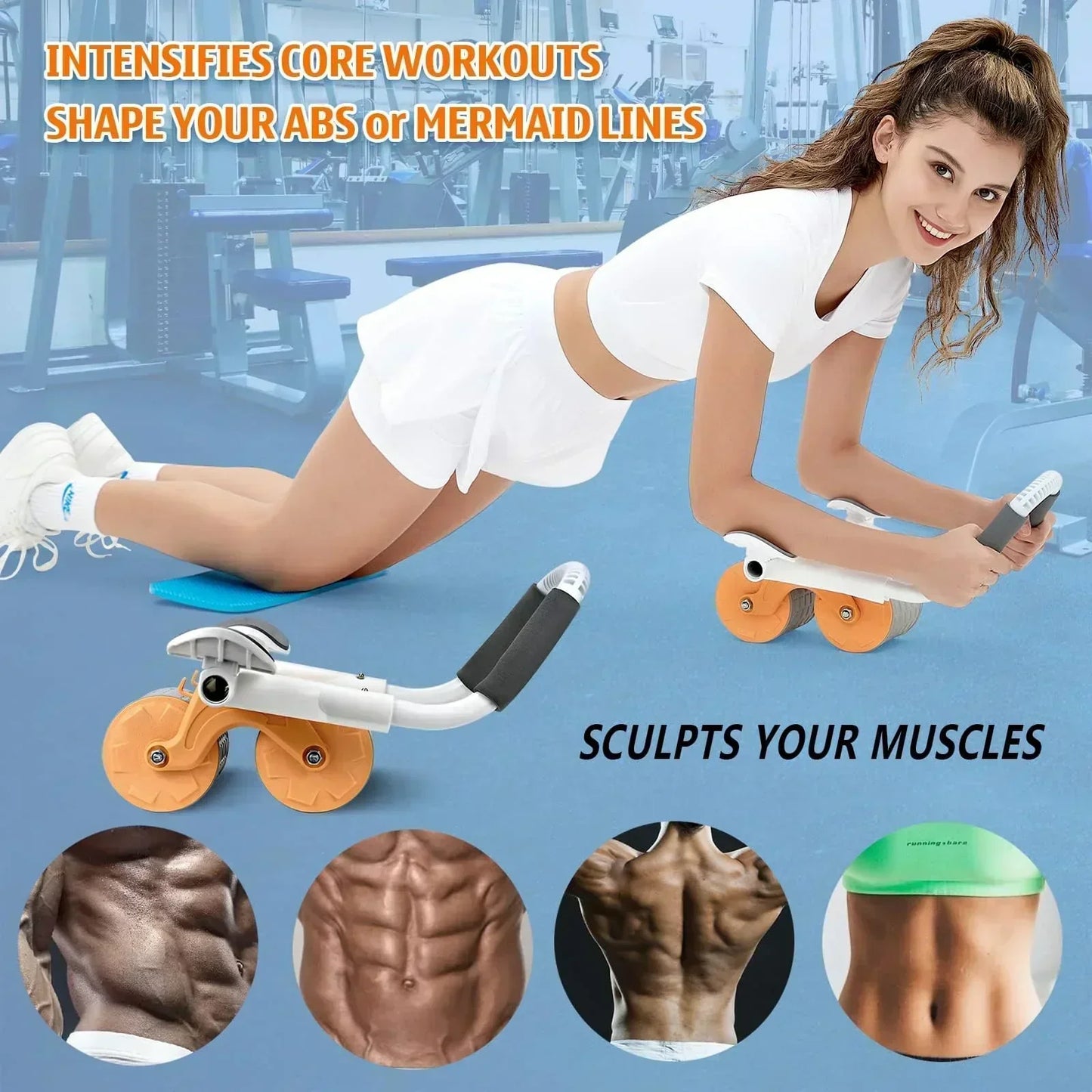 Ab Abdominal Exercise Roller for Core Strength and Stability