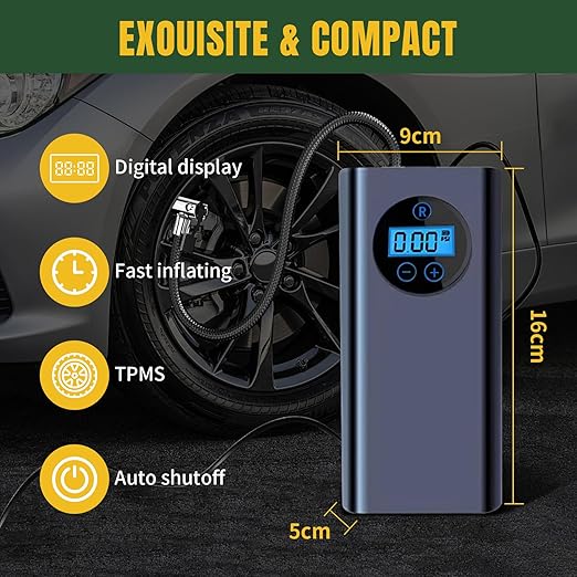 Tire Inflator Air Compressor for Quick and Easy Inflation Portable Solution