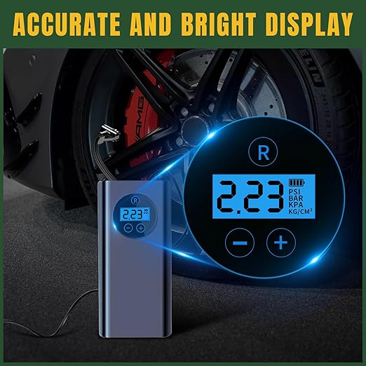 Tire Inflator Air Compressor for Quick and Easy Inflation Portable Solution