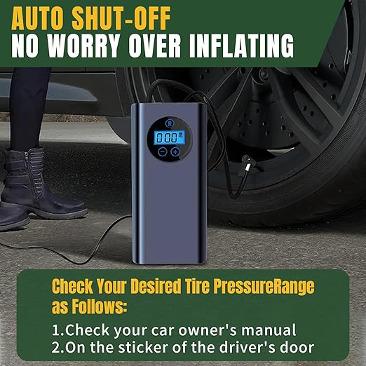 Tire Inflator Air Compressor for Quick and Easy Inflation Portable Solution