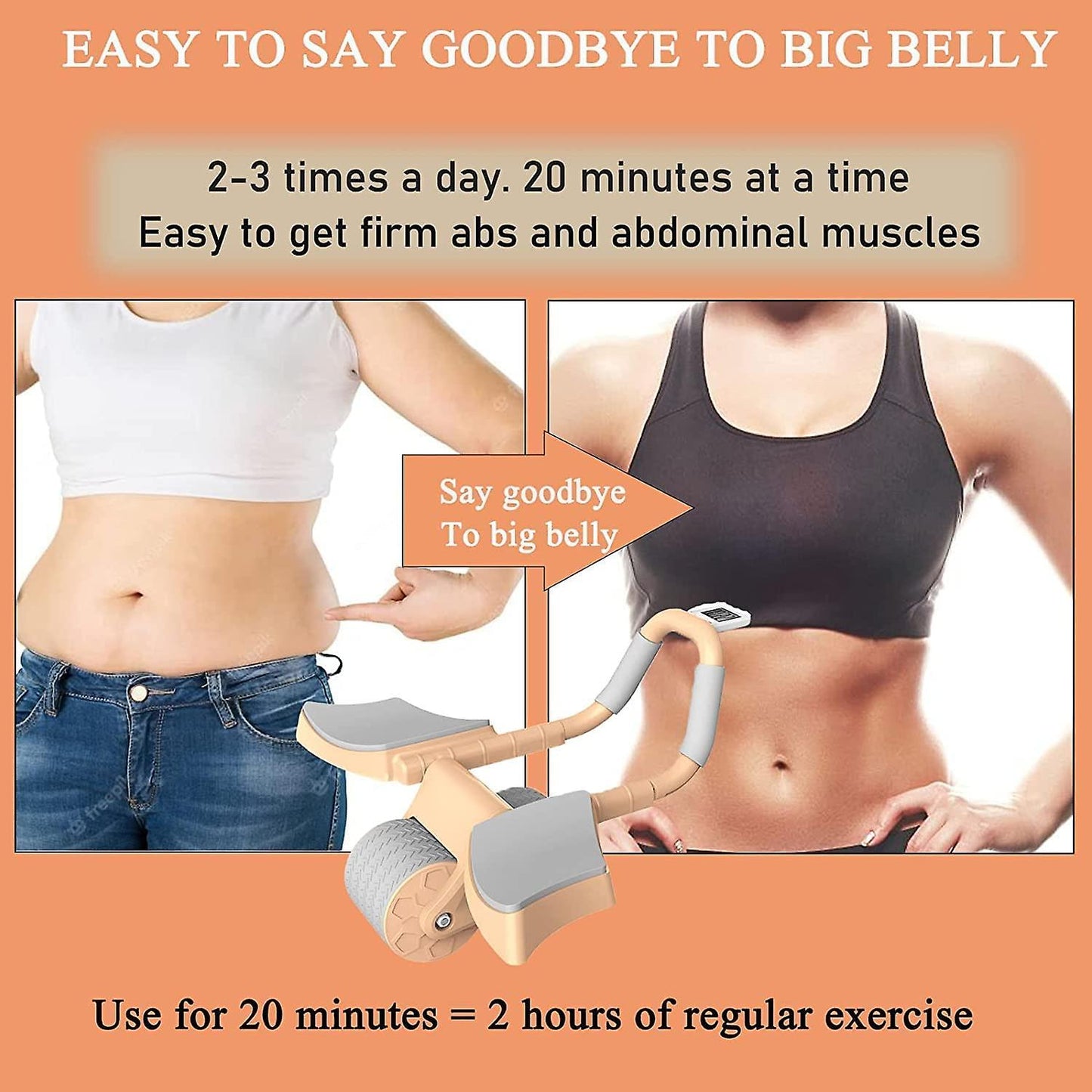 Ab Abdominal Exercise Roller for Core Strength and Stability