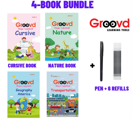 Kids Magic Practice Copybook Set Learn Faster with Sank Magic Book