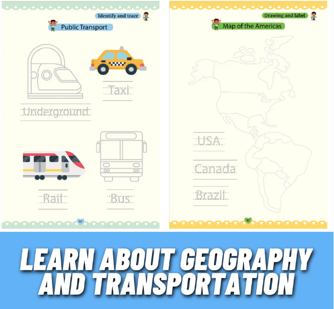 Kids Magic Practice Copybook Set Learn Faster with Sank Magic Book