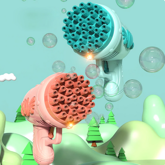 32 Holes Bubble Gun – Fun, Colorful Bubble Blaster for Kids and Adults